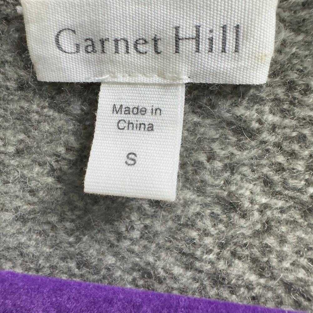Garnet Hill Cashmere Button-Detail Boxy Sweater Luxury Soft S - Picture 9 of 12